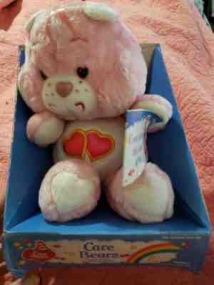 Vintage love a lot Bear 1982- 1985 Care Bear  Plush New in box with tags vhft