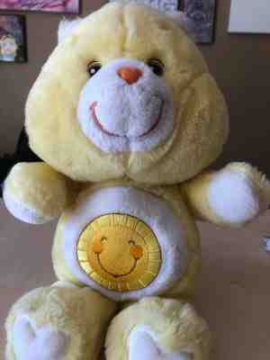Care Bear Funshine Bear 2002 model yellow soft good condition
