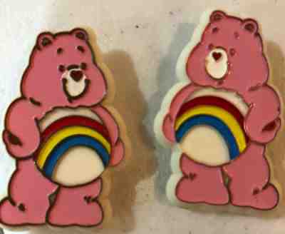 Care Bears Barrettes 1983 Cheer Bear set RARE
