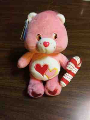 Care Bears Christmas Love-a-Lot Bear * 2006 * Plush 8 inch * New with tags 