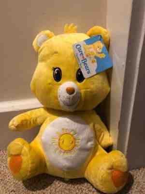 TOYS PLUSH-Care Bears Funshine yellow bear Sun  13” Kellytoy NWT