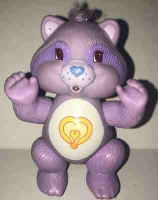 Vintage Care Bears Cousin BRIGHT HEART RACOON Poseable Figure Kenner 1984
