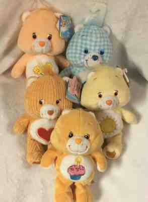 Care Bears Plush 8” Beanies Tags Birthday Funshine Tenderheart Stuffed Toy #5