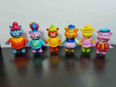 Vtg Disney Adventure of Gummi Bears Figures Lot 1985 Fisher Price Complete Set 6