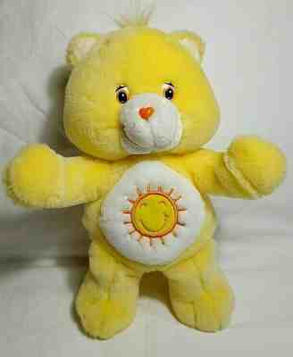 Care Bears Funshine Bear 2004 Stuffed Animal Plush Talks & Kisses Yellow 11