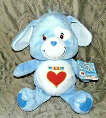 2005 NANCO Care Bear Cousins Loyal Heart Dog Blue Plush Doll 12