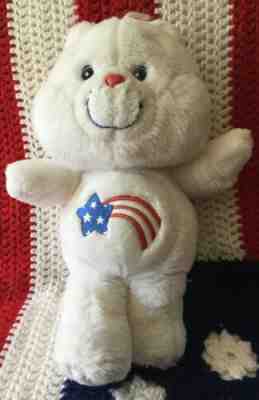 America Cares Bear Plush Red White Blue Patriotic Teddy Shooting Star USA 12