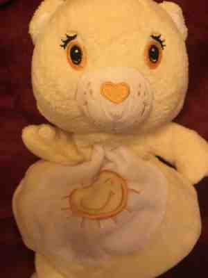 Care Bears Yellow Funshine Bear Plush Stuffed Crib Musical Pull And Plays A Song