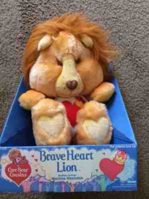 Vintage New Care Bear Cousins 1985 Brave Heart Lion Bear Kenner Plush