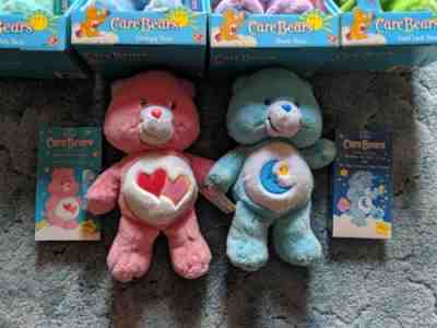 Play Along Care Bears Lot of 10 (VHS And Plush Toy)