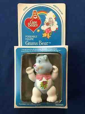 1984 Kenner Care Bears Grams Bear Poseable Figure White Limbs MISB 