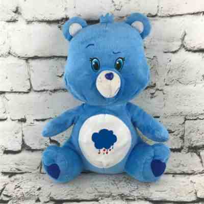 Care Bears Grumpy Bear Plush Blue Sitting Stormy Belly Stuffed Animal Teddy Toy