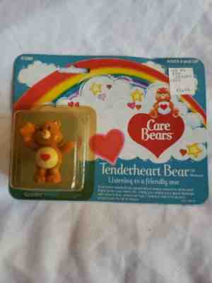 Vintage 1982 Care bear tenderheart bear miniature new in Package vhtf 