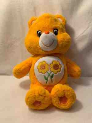 Care Bear 13” Plush Friend Bear Yellow/Orange 2015 Teddy Bear