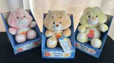 Vintage Care Bears, CHAMP BEAR, new in box Kenner 80s & love a Lot &birthday