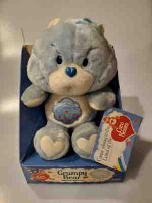 ???? CARE BEARS Vintage 1983 Kenner Plush Grumpy Bear Blue w/ Cloud Original 80s