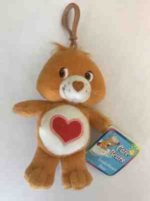 NWT Care Bear Tenderheart Clip On Key Chain W/Tag 6inc