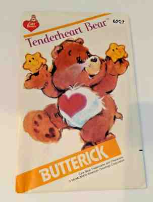 Butterick 6227 Tenderheart CARE BEAR Pattern Uncut Vintage 1983 