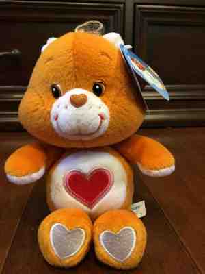 NEW 2002 Care Bears TENDERHEART Bear 8” Beanie 20th Anniversary nwt