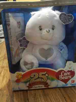 2007 Special Collectors Edition 25th Anniversary Tenderheart Care Bear White