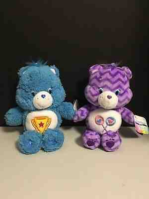 Care Bears Plush Fluffy Friends Champ Bear and Chevron Fun Share Bear 8