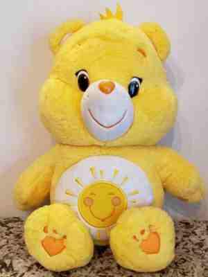 Yellow Funshine Sunshine Care Bear 2014 20” inch Plush.