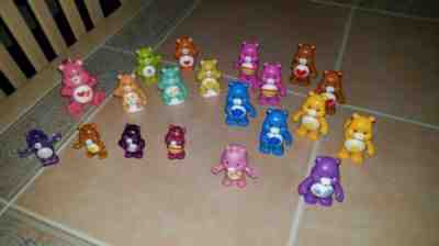 Lot of 20 Care Bears Figures Glitter Clip On Poseable Just Play Others