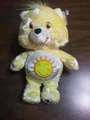 Care Bears Funshine Bear * 2004 * Plush 8 inch * New with tags * Special Edition