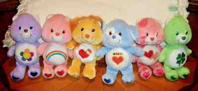 LOT OF 6 CARE BEARS & COUSINS 8