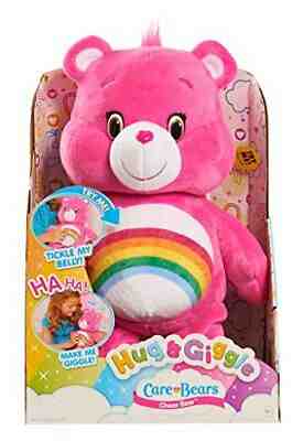 Free shipping!Care Bears Hug & Giggle Feature Cheer Plush