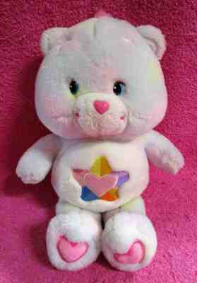 Care Bears True Heart Bear Pastel Tie Dye Plush 13" TALKING DOESN'T WORK