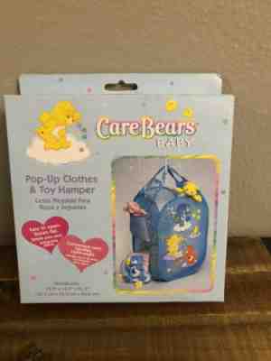 NEW IN BOX, 2003 CARE BEARS BABY Pop- Up Clothes & Toy Hamper