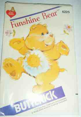 Butterick 6225 Funshine CARE BEAR Pattern Uncut 1983