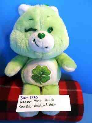 Kenner Care Bears Green Good Luck Bear 1983 plush(310-2265)