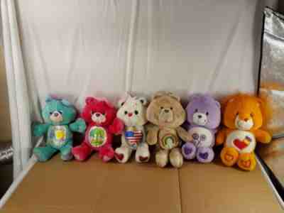 Lot of 6 Vintage Care Bears All Different 1991-2004 See Pictures