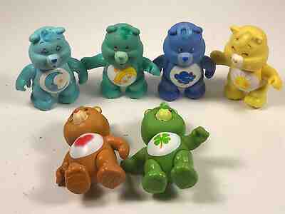 Lot (6) VTG Kenner Posable Care Bears toys figures NICE PAINT 