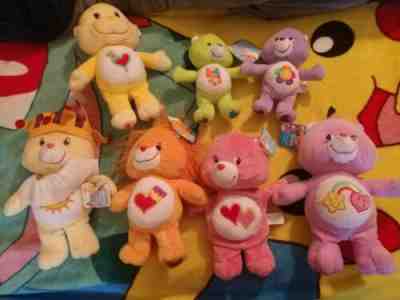 Care Bears Lot of 7 Collectors Edition Cousin Harmony Do Your Best Friend King