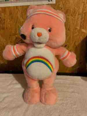 Care Bears Cheer Bear Plush 15” 2004 Exercise Workout Interactive Talks Sings