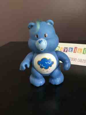 Vintage Care Bears Grumpy Bear Jointed Poseable Figure 1983 Plastic Blue
