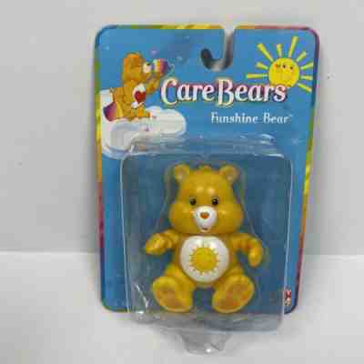 New Care Bears Sunshine Bear Figure Plastic Poseable 3 1/2