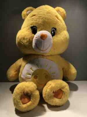 Yellow Funshine Sunshine Care Bear 2014 20” inch Plush Stuffed Animal Stuffy