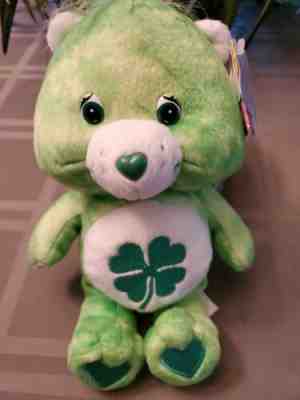 2003 good luck 10” Care Bear St Patricks Day Shamrock Care Bear Good Luck Bear