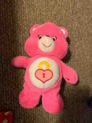 care bear with lock on tummy