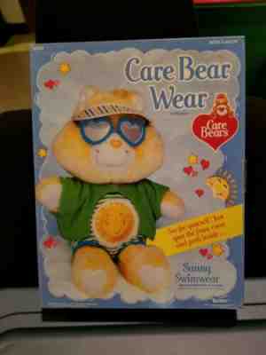 NIP Vintage Kenner 1985 CareBear Funshine Bear Care Bear Wear Sunny Swimwear 