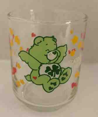 Care Bears Good Luck Bear Juice Glass Green Shamrock 3