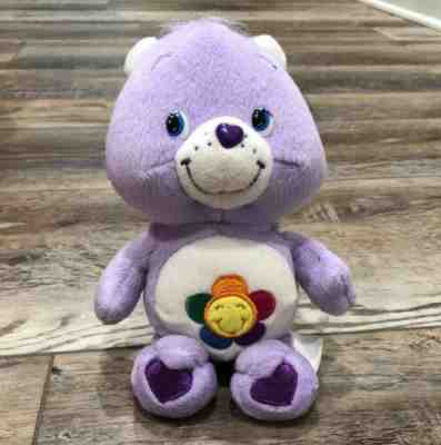 2003 Care Bears 9” Harmony Cuddle Buddy Rainbow Flower Chest
