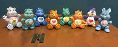 Care Bears Lot of 8 Poseable Figures Vintage Kenner Toys 1980s 
