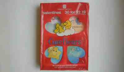 Vtg 1988 American Greetings Care Bear Valentines 32 Total New in Package