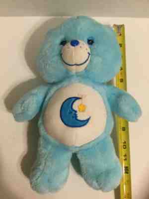 RARE 2003 PLUSH DOLL FIGURE CARE BEARS GLOW-A LOT BEDTIME BEAR TV CHARACTER TOY