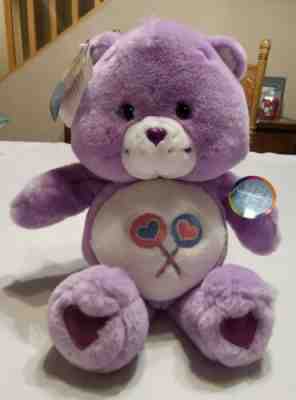 Vintage Care Bears Sing-Along Friends Share Bear 13 inch Plush 2003 with tags
